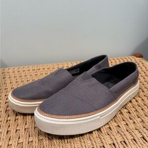 Toms Women's Gray Slip-On Sneakers